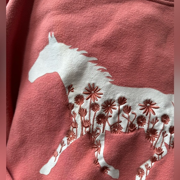 3/$10 Vintage Style Horse Sweater - Picture 2 of 3